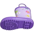 thumbnail image 3 of Foxfire FOX-600-70-1 Childrens Lavender Flower Rain Boot - Size 1, 3 of 5