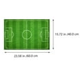 thumbnail image 2 of OULII 1Pc Football Field Styled Floor Sticker Green PVC Creative Anti Skid Home Mat, 2 of 7