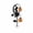 E, variant on Solar Halloween Skeleton Pumpkin Garden Stake Light with Crescent Lantern,Waterproof Outdoor LED Yard Decor for Patio Pathway