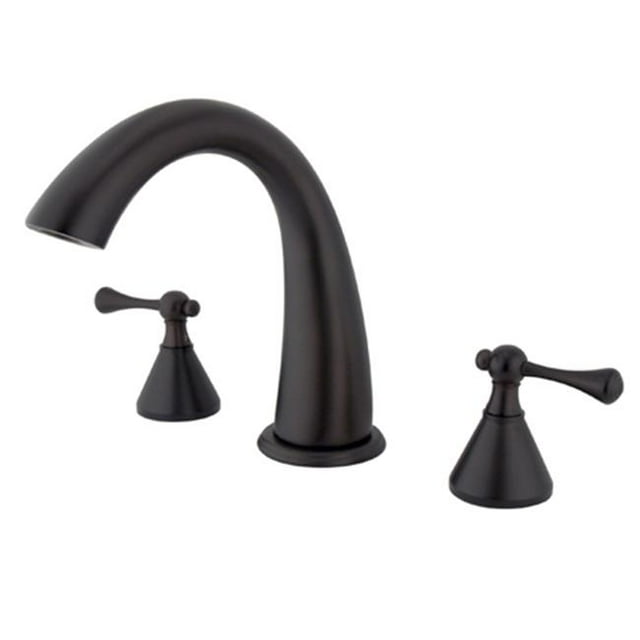 Kingston Brass KS2365BL 8 Inch -18 Inch Widespread Roman Tub Filler - Oil Rubbed Bronze