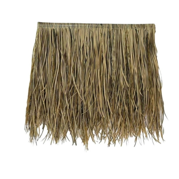 Rollo de paja de palma Artificial Cola para decoración falsa de techo de paja 47 cm x 50 cm