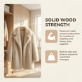 thumbnail image 5 of Unique Bargains 2Pcs Wood Nonslip Space Saving Clothes Hangers Natural 15.7inch, 5 of 6