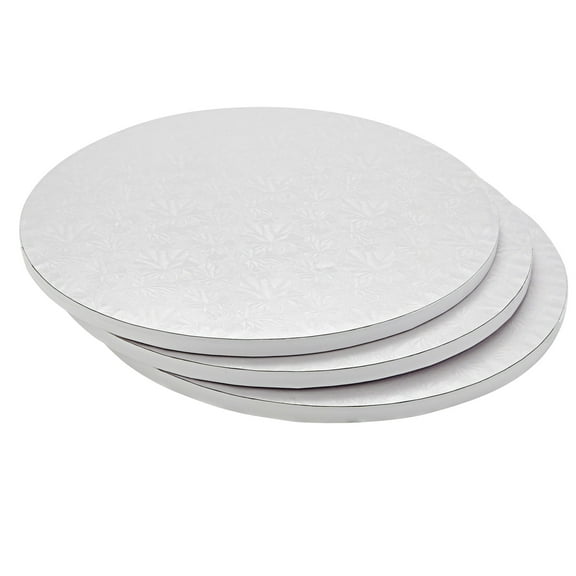Juvale 14-Inch Round Cake Drums - Sturdy Base Support & 14-Inch Cake Boards - Disposable Cleanup & Baking Supplies - Pack of 3, 14 in
