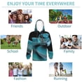 thumbnail image 5 of Lsque Blue Viper Snake1 Patten Youth Hoodie Sweatshirt Pullover with Kangaroo Pocket Boys and Girls Hoodie Warm Hoodie for Kids-, 5 of 6