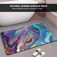 thumbnail image 5 of Diatomaceous Earth Bath Mat,Purple, Gold and Blue Marble Non-Slip Volume Super Absorbent Fast Drying for Bathroom Kitchen Door mat,Eco-Friendly Easy to Clean, 5 of 10