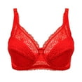 thumbnail image 3 of MIASHUI Bras for Women Underwire Bra Lace Floral Bra Unlined Unpadded Plus Size Full Coverage Bra, 3 of 3