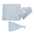thumbnail image 4 of Manta envolvente para bebé con bufanda y gorro, conjunto de mantas suaves, gorros para recién nacidos, manta envolvente para el cuidado del recién nacido, gorro cálido para bebé., 4 of 5