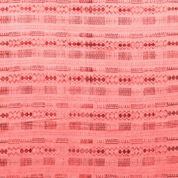 Ahgly Company Indoor Square Abstract Red Modern Area Rugs, 7' Square