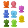 thumbnail image 1 of 8 juguetes sensoriales de silicona para ansiedad, silenciosos, compactos, para oficina, ligeros, con ventosa para cumpleaños., 1 of 8