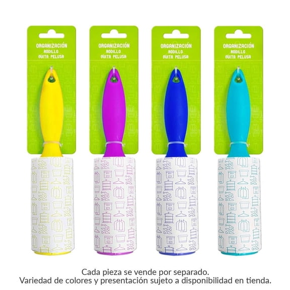 Rodillo Quitapelusa Prichos Varios Colores 60 Hojas 1 Pieza