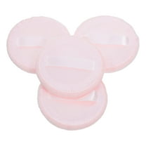 Soimiss 4Pcs Round Powder Puff Cotton Non-Fluorescer Foundation Application for Women