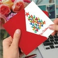 thumbnail image 4 of 1 Funny Christmas Card with Envelope - Holiday Hearts C2916AXSG, 4 of 6