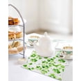 thumbnail image 4 of St. Patrick's Day Kitchen Dish Towels for Drying Dishes Set of 2, Watercolor Lucky Shamrock Polka Dots Green Waffle Weave Microfiber Hand Tea Bathroom Towels Quick Dry & Absorbent Towel 12x12, 4 of 7