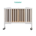 Dream On Me Folding Full Size Convenience Crib in White, Comes With