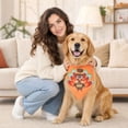 thumbnail image 5 of Thanksgiving Pet Bandana for Dogs and Cats Adjustable Holiday Scarf Soft Printtriangle Kerchief Bib Scarf Pet Party Costume Photo Props Accessories,1pack, 5 of 5