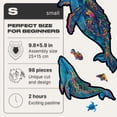 thumbnail image 3 of UNIDRAGON Milky Whales Wooden Jigsaw Puzzle S size 98 Pieces, 3 of 8