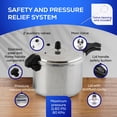 thumbnail image 5 of Universal (10.5 Quart / 10 Liter) Olla De Presion, Aluminum Pressure Pot with 6 Safety Systems, 11-Serving Stovetop Cooker, Pressure Cooker Made in Colombia, 25-Year Warranty, 5 of 6