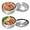 13cm Silver, variant on ABCISI Stainless Steel Rice Bowl with Lid, Set of 2 Korean Rice Bowl for Kitchen Restaurant, Double-walled Metal Bowls, Multi-Purpose Insulated Soup Bowls Snacks Bowls (11.5cm Silver)