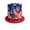A5, variant on American Flag Top Hat 4th of July Red White and Blue Star Hats for Men Women Kids Independent Day Patriotic Event Party,Patriotic Hat with Bowknot, 250th Anniversary Top Hat