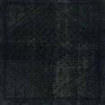 thumbnail image 1 of Ahgly Company Tapis d'Intérieur Carré Abstrait Vert Canon, 6 Pieds Carré, 1 of 6