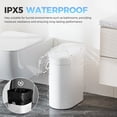 thumbnail image 3 of 5 Gallon White Automatic Motion Sensor Touchless Garbage Can, 3 of 7