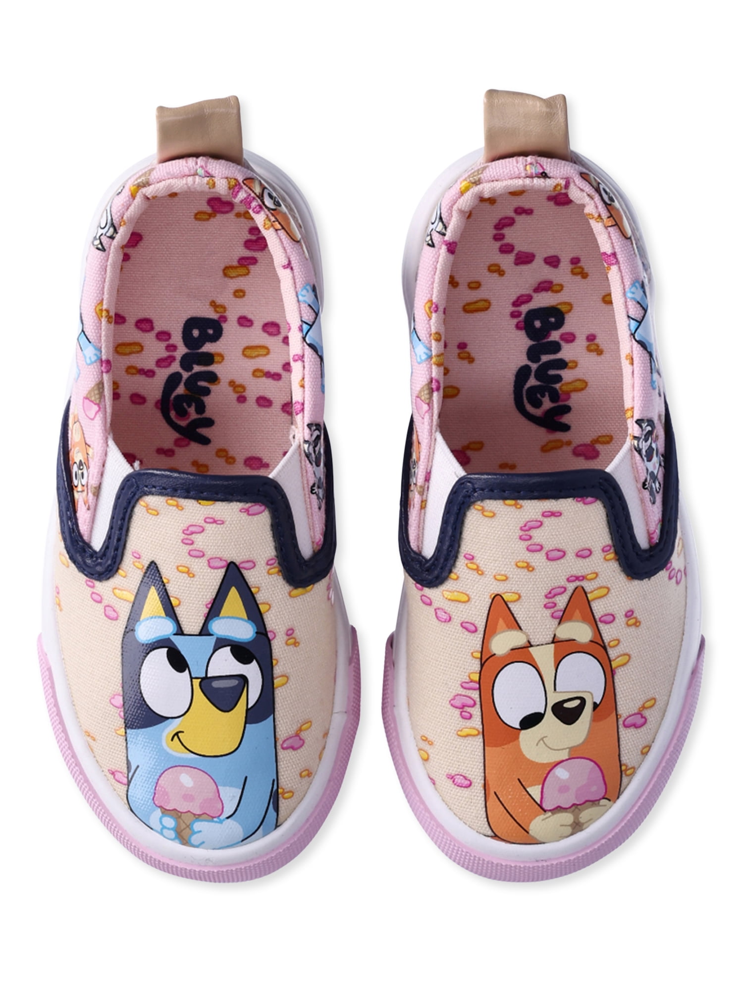 Bluey Toddler Girls’ Low-Top Slip-On Sneakers