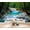 Color 1, variant on Wallpaper Tropical Waterfall Forest Turquoise Pool Summer Decor Peel and Stick Wall Murals 100"H x 144"W Removable PVC Wall Paper Self-Adhesive Wall Paintings Art Decor for Bedroom Living Room