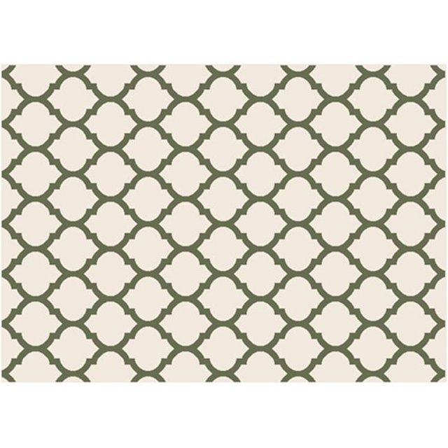 Great American Distributors IOT.04.GYCR.5X8 5 x 8 ft. Impressions Greek Key Transitional Rug, Gray & Cream
