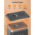 thumbnail image 4 of Calentador Space Heater Pereysi de cerámica PTC de 1500 W/900 W con termostato, 4 of 6