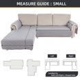 thumbnail image 2 of Eurhowing L Shape Sectional Couch Covers, 2-Piece Waterproof Reversible Sofa Slipcover for Sectional, Anti-Slip Furniture Protector for Pets Dog Cat Kids, S, Light Grey, 2 of 8