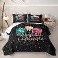 thumbnail image 2 of Feelyou Baseball Lifestyle Bed Spread Queen for Boys Girls, Sweet Ice Cream Drip Queen Coverlet Set, 3-Piece, 2 of 7