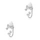 thumbnail image 4 of sweethay Chic Elf Pearl Hollowed Leaf Cosplay Fairy Ear Cuffs Pendientes góticos Joyería Accesorios de disfraces Escalador Halloween Type3 NO3, 4 of 6