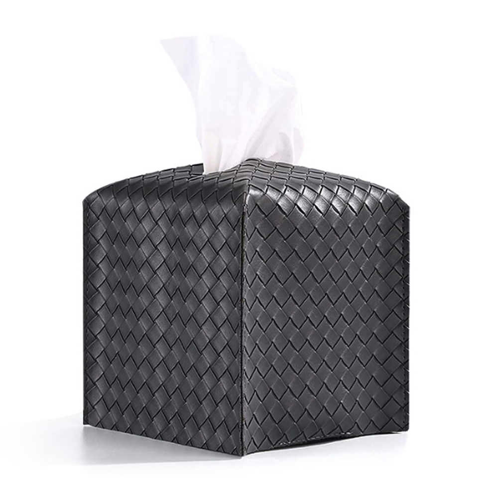 Tissue Box Covers Modern PU Leather Kleenex Square Tissue Box Holder