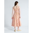 thumbnail image 2 of Free Assembly Women's and Women's Plus Square Neck Cotton Midi Panel Dress, Sizes XS-4X, 2 of 5
