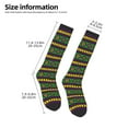 thumbnail image 5 of Bingfone Compression Socks For Women And Men Long Socks For Running Athletic Cycling Nurse-Carnival Mardi Gras, 5 of 9