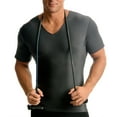thumbnail image 5 of INSTA SLIM Mens Compression Short Seeve V-Neck Shirt, Color: Royal, Size: M (VA0001-ROY-M), 5 of 15
