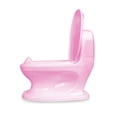 thumbnail image 3 of Nuby My Real Potty Training Toilet with Life-like Flush Button and Sound, Pink, 3 of 10