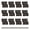 Antique Red, variant on 12PCS 47x47mm Double Acting Folding Screen Hinges, Retro Style Cabinet Door Hinges with Mounting Screws, Silver