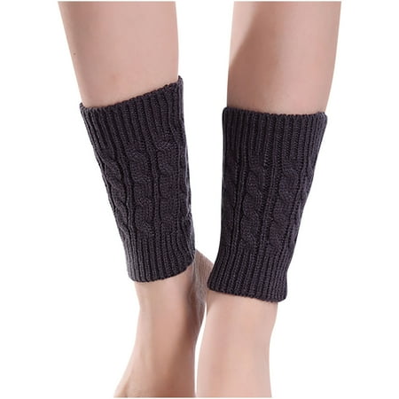

Mart Womens Leg Warmers Knit Ribbed Leg Warmer Lady Adult Leg Sets Pile Of Socks Autumn And Winter Keep Warm Wool Sock Knitting Foot Cover Thigh High Socks Female