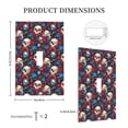 thumbnail image 3 of Kdxio Skull red flower blue Decorator Light Switch or Receptacle Outlet Wall Plate Decorator Wall Plate Child Safe Outlet Cover-Style T, 3 of 6