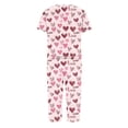 thumbnail image 5 of TIMIFIS Pyjamas de la Saint-Valentin pour Femmes - Ensembles de Pyjama pour Femmes 2 Pcs - Haut à Manches Courtes Décontracté à Col Ras du Cou et Pantalon Capri Ensembles de Pjs Vêtements de Nuit Vêtements de Détente, 5 of 5
