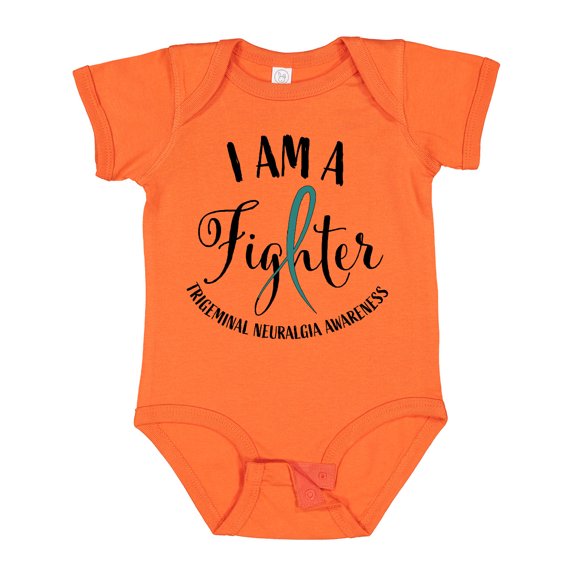 Inktastic Trigeminal Neuralgia Awareness I am a Fighter Boys or Girls Baby Bodysuit