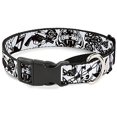 thumbnail image 1 of buckle-down mgc-w31301-l madness white black martingale dog collar, 1 of 1