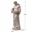 thumbnail image 4 of Hi-Line Gift Ltd. St Francis Of Assisi Birdbath Garden Statue, 4 of 5