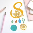 thumbnail image 4 of 1set Flower Letter S Carbon Steel Cutting Dies Stencils for Scrapbooking Photo Album Decorative Embossing Paper Card Greeting Card Mold 80~100x82~84x0.8mm 2pcs/set, 4 of 9