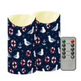 thumbnail image 2 of Bird Lifebuoy Flameless Candles 2 PCS with Remote Realistic Moving Flame LED Tapered Pillar Set for Home Decor, 2 of 7