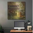 thumbnail image 5 of Luxe Metal Art 'Coffee 3 Espresso' by Viv Eisner, Metal Wall Art, 36"x36", 5 of 9