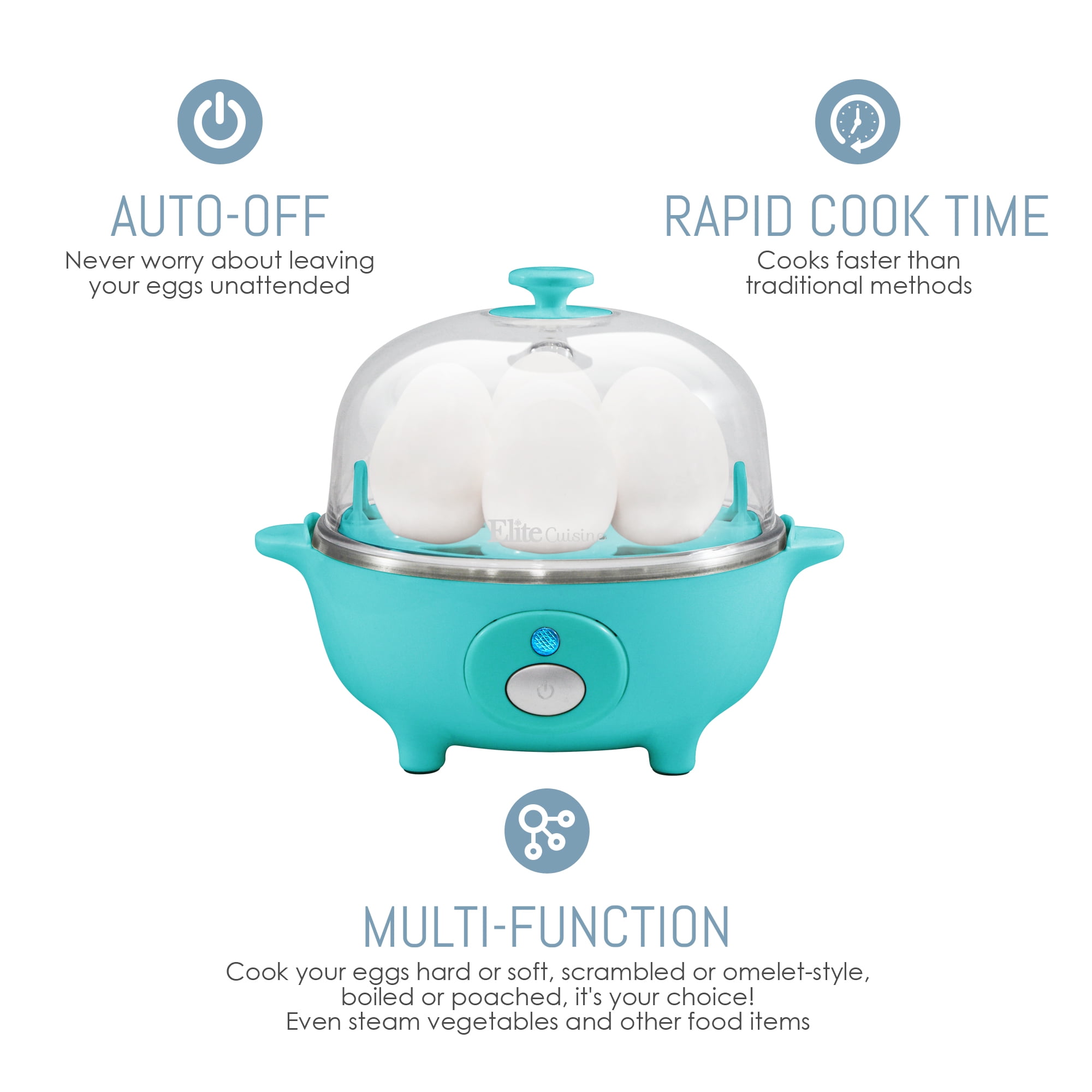 Elite Cuisine Automatic Easy Egg Cooker [EGC-007] – Shop Elite