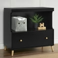 thumbnail image 3 of Delta Children Essex Convertible Changing Table with Drawer, Ebony/Natural, 3 of 10