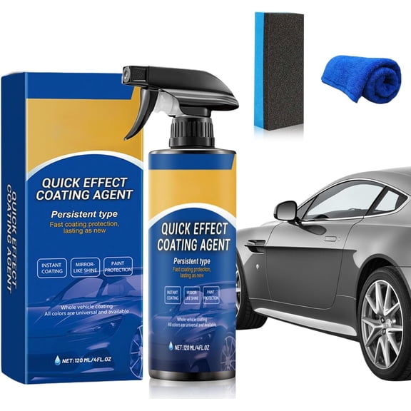 2026 Upgraded Car Coating Spray for Shine & Protection, All-in-One Waterless Wash & Scratch Repair Spray, Removes Oil Film, Hydrophobic Protection